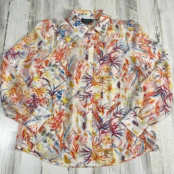 ModCloth Be Buzzworthy Button Up Blouse Size L - Picture 3 of 10